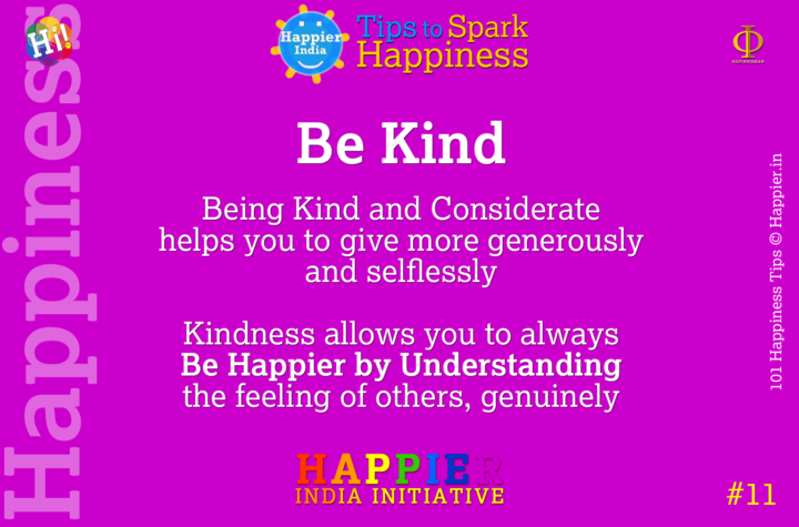 Be Kind | Happiness Tip#11 to Spark Permanent Happiness in Life & Work