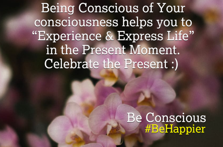 Be Conscious | Happiness Tip #81 to Spark Permanent Happiness in Life & Work. Know and Learn more at HAPPIER INDIA https://Happier.in