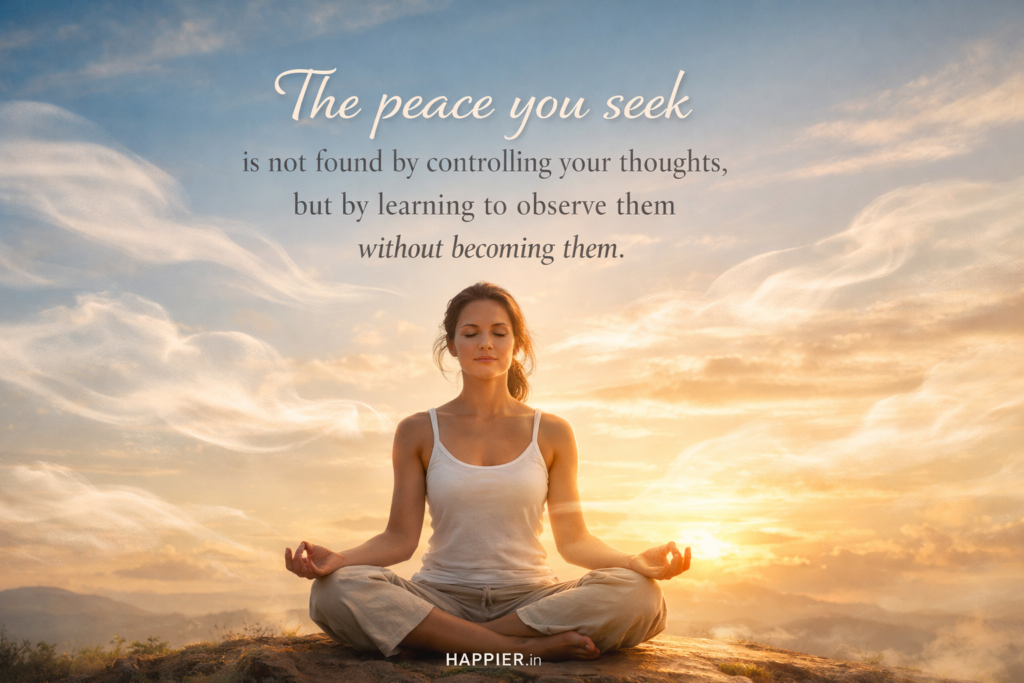 The Observer's Path: Why Peace Comes from Watching, Not Controlling.