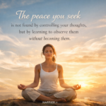 The Observer's Path: Why Peace Comes from Watching, Not Controlling.